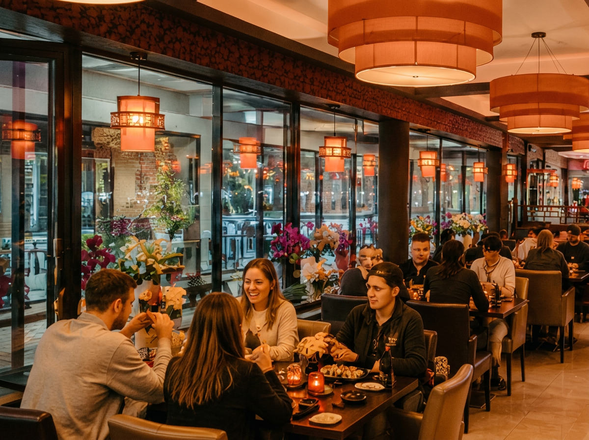 Gasten genieten in ons restaurant